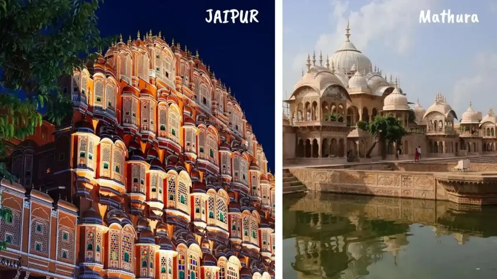 Jaipur to Mathura Vrindavan